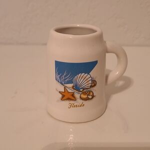 Vintage Florida Souvenir Mini Mug Ceramic Used Good Condition